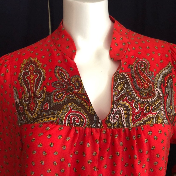 TIBI NEW YORK Red long sleeve blouse - Picture 3 of 8